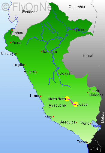 Cartes de l'excursion au Machu Picchu